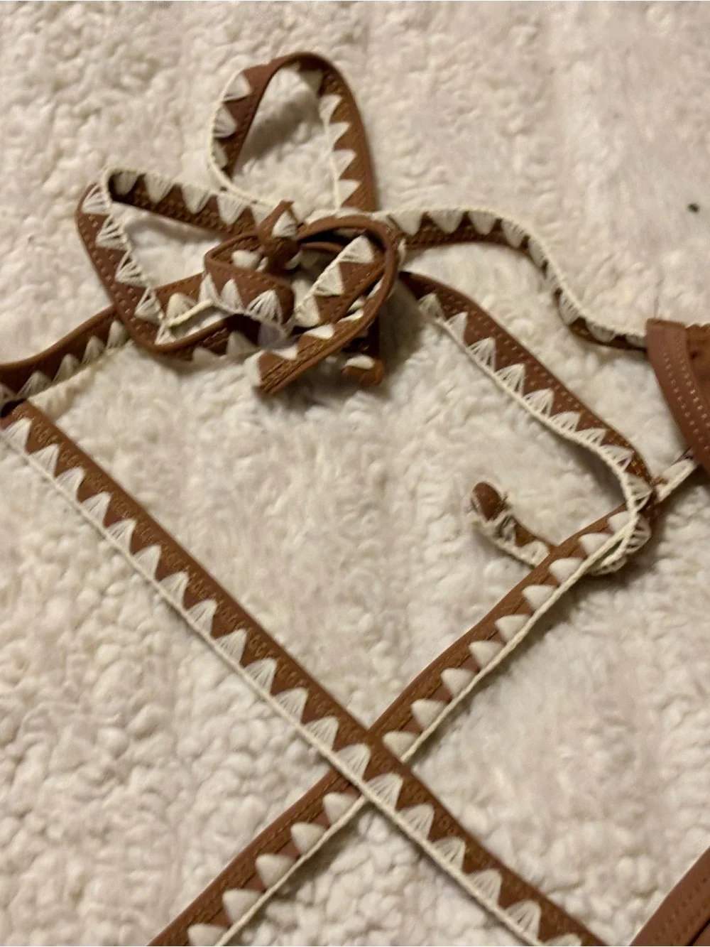 Cupshe Brown Bikini Top